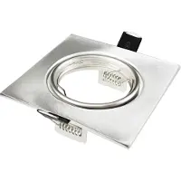 Tsong GU10 inbouwspots compleet - 10 stuks - vierkant zilver - LED 5W 465lm daglichtwit 6000K - incl. fittingen - 230V