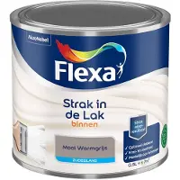 Flexa - Strak In De Lak Binnenlak Zijdeglans - Mooi Warmgrijs - Mengverf - 500 Ml