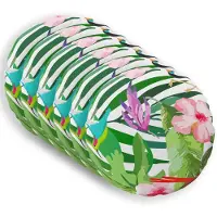 vidaXL Kussensloop 6 st HEERLEN Zwart Ø 60 cm Polyester