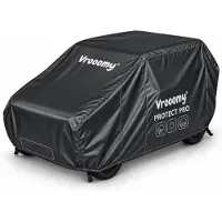 Vrooomy Protect Pro Beschermhoes voor Kinderauto, -motor en -quad - 160 x 95 x 85 cm, Waterafstotend, UV- & Krasbestendig - Zwart