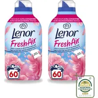 Lenor 2 x – Wasverzachter – Bloesem – 60 Wasbeurten – 840 ml - Wasstrips - Wasverzachter - Buitenluchtfrisheid - Bloesemgeur - Wasgoed - Geur