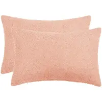 vidaXL Kussensloop 2 st HEERLEN Roze 30 x 50 cm Bouclé