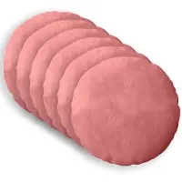 vidaXL Kussensloop 6 st HEERLEN Roze Diam. 30 cm fluweel