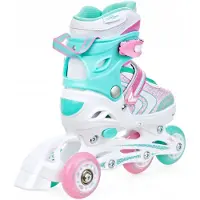Raven Lia PLUS 4-in-1 Kinder Skates/Schoenen Maat 30-33 LED Wielen