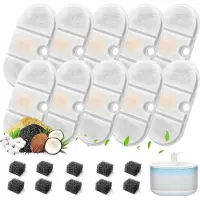 Sonstiges Katzenbrunnen filters, 10 stuks, voor drinkfonteinen van 2,1 liter (model PLWF002), met actieve kool en hars. Inclusief 10 koolstoffilters en 10 schuimfilters