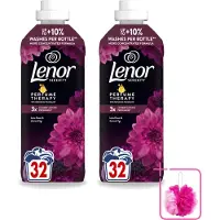 Lenor 2 x – Wasverzachter – Lotus Flower & Diamond Figs – 32 Wasbeurten – 675 ml - Bulkverpakking - Wasverzachter - Douchemop - Wasmachine