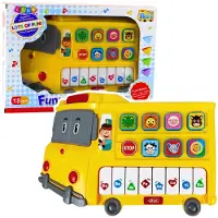 Leantoys Elektrische piano educatief voor peuters Gele Bus