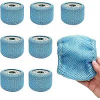 Merkloos Beschermnetten voor filters, 8 stuks, 90 vervangingsfilters, duurzaam materiaal, geschikt voor tuin en zwembad
