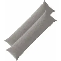 vidaXL Kussensloop 2 st HEERLEN Lichtgrijs 40 x 145 cm corduroy