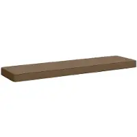 vidaXL 1-delig Bankkussen VUGHT 100% Polyester Taupe 100 x 30 x 5 cm
