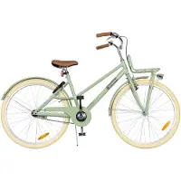 Aventuri Urban Aluminium Unisex kinderfiets 26 Inch - Kinderfiets voor 10 tot 14 jaar - Met standaard - Groen