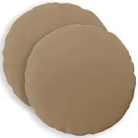 vidaXL Kussensloop 2 st HEERLEN Taupe Ø 60 cm Polyester