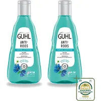 Guhl 2 x Anti-roos shampoo met blauwe malva - 250 ml - Voordeelverpakking - 2 stuks