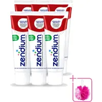 Zendium 6 x – Tandpasta – Tandvlees Protect – 75 ml - Bulkverpakking - Gevoelig tandvlees - Douchemop - Tandvlees bescherming