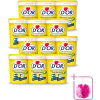 DOR 12 x - Natuurzuivere Zachte Zeep - Vast Zeepmiddel - Voor Vloeren en Was - 1 kg - Bulkverpakking - Natuurlijke zeep - Douchemop - Reiniging