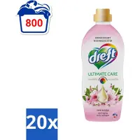 Dreft 20 x - Ultimate Care - Wasverzachter - Roze Bloem - Anti-Veroudering - 40 Wasbeurten - Voordeelverpakking - 20 stuks