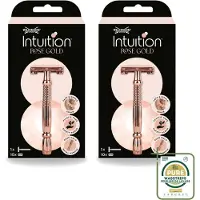 Wilkinson 2 x Sword - Scheermes - Intuition Rose Gold - Luxe - 10 mesjes - Wasstrips - Scheermes - Veiligheidsscheermes - Roze Goud - Intuïtieve Scheermes - Comfortabele Scheerbeurt