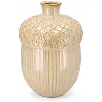 DK Design Daan Kromhout - Vaas - Bloemenvaas - Sand - Keramiek - Mika - Eikel - Herfst - 17x26cm