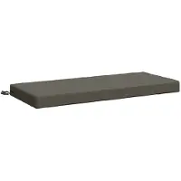 vidaXL Bankkussen SOEST 100% Polyester Grijs 110 x 50 x 8 cm