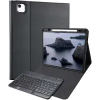 Accezz Bluetooth Keyboard Bookcase voor de Apple iPad Air 13 inch (2026) M4 / (2025) M3 / (2024) M2 - QWERTY / NL - Zwart
