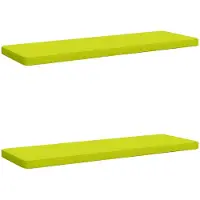 vidaXL 2-delige Bankkussens VUGHT 2 st 100% Polyester Heldere Groen.