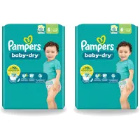 Pampers 2 x – Luiers – Baby Dry Maat 6 – 22 Luiers - Voordeelverpakking - 2 stuks
