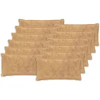 vidaXL Kussensloop 12 st HOUTEN Taupe 40 x 80 cm Nep Konijnenbont