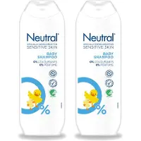 Neutral 2 x - Babyshampoo - Gevoelige huid - Parfumvrij - Zonder Kleurstoffen - 250 ml - Voordeelverpakking - 2 stuks