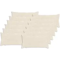 vidaXL Kussensloop 12 st HEERLEN Wit 40 x 80 cm Nep Konijnenbont