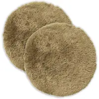 vidaXL Kussensloop 2 st HEERLEN Lichtgroen Diam. 40 cm PV Fleece