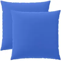 vidaXL Kussen met kussen HEERLEN 2 st Koninklijk Blauw Polyester