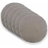 vidaXL Kussensloop 6 st HEERLEN Lichtgrijs Diam. 60 cm Bouclé