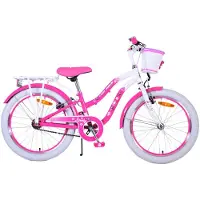 Kubbinga B.V. Lovely Kinderfiets - Meisjes - 20 inch - Roze - Twee handremmen - Met gratis kabelslot
