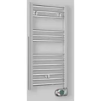 Lazzarini Elektrische designradiator "Cortina Evo", chroom, hoogte 170 cm, breedte 55 cm