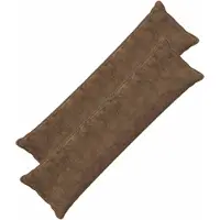 vidaXL Kussensloop 2 st HOUTEN Lichtbruin 40 x 145 cm Nep Konijnenbont
