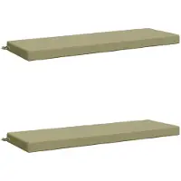 vidaXL Bankkussens SOEST 2 st 100% Polyester Lichtgroen
