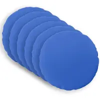 vidaXL Kussensloop 6 st HEERLEN Koninklijk Blauw Ø 60 cm Polyester