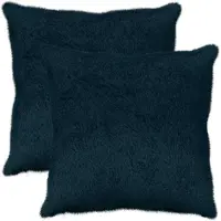 vidaXL Kussensloop 2 st HEERLEN Marineblauw 55 x 55 cm