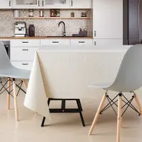 Merkloos Rechthoekige tafelkleed van PVC, afwasbaar, 300x140 cm, geschikt voor de keuken