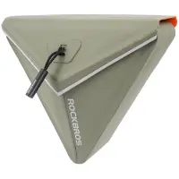 RockBros zadeltas, fietstas, waterdicht, met magneetsluiting, 0,6 liter, voor racefiets en mountainbike, olijgroen