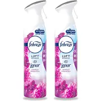 Febreze 2 x Amethist Luchtverfrisser Spray - Frisse Bloemen Geur - 300ml - Voordeelverpakking - 2 stuks