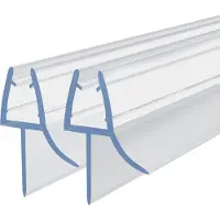 Merkloos Douwdichtingsprofiel voor glas, 6-8 mm, 100 cm, flexibele afdichting, geschikt voor badkamers