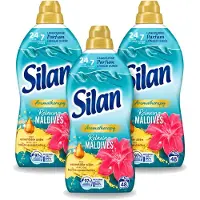 Silan 3 x Aromatherapy - Wasverzachter - Relaxing Maldives - Essentiële Oliën en Langdurige Parfum - 48 Wasbeurten - 1.056L - Voordeelverpakking - 3 stuks