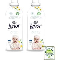 Lenor 2 x - Wasverzachter - Gevoelig - Milde Geur - 41 Wasbeurten - Grootverpakking - Vaatwasstrips - Wasverzachter - Gevoelige Huid - Hypoallergenisch - Frisheid - Zachtheid