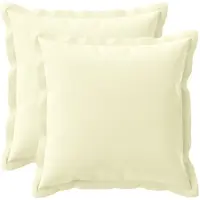 vidaXL Kussen met kussen HOUTEN 2 st Crèmekleurig Polyester