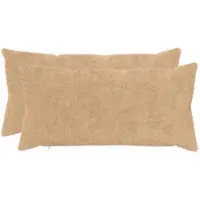 vidaXL Kussensloop 2 st HEERLEN Crèmekleurig 40 x 70 cm