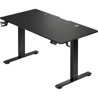 Casaria Elektrisch in Hoogte Verstelbaar Bureau 140 x 60 cm – Zwart