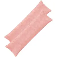 vidaXL Kussensloop 2 st HOUTEN Roze 40 x 145 cm Nep Konijnenbont