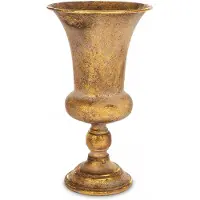 Artpol Gouden Metalen Vaas Decoratief 30x16,5x16,5 cm