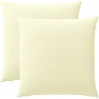 vidaXL Kussen met kussen HEERLEN 2 st Crèmekleurig Polyester